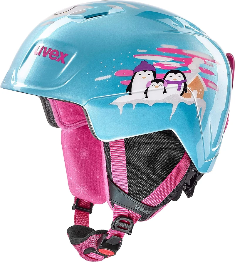 uvex MANIC Ski-Snowboardhelm mint penguin Kinder