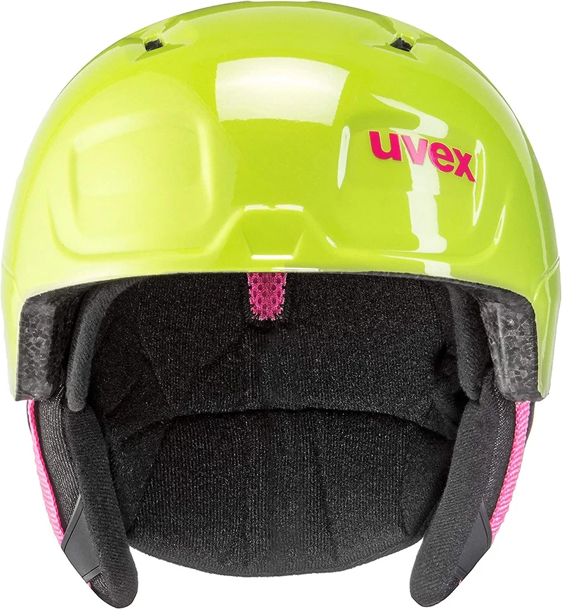 uvex MANIC Ski-Snowboardhelm lime snow bunny Kinder