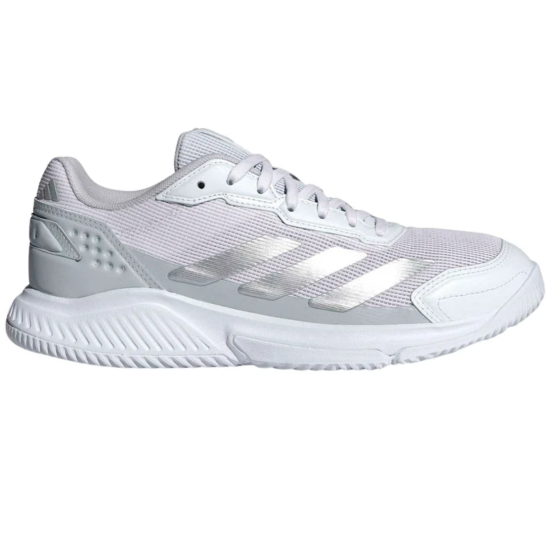 Adidas Padelschoen Courtquick Padel Dames Wit Zilver
