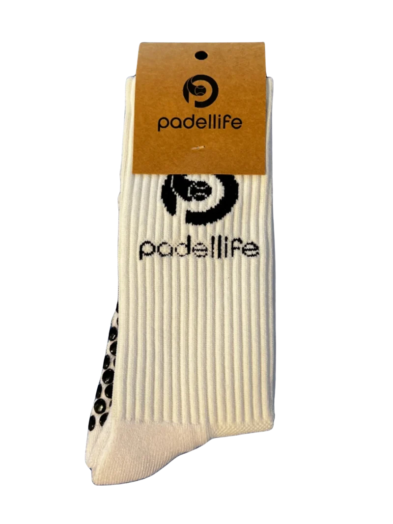 Padellife Gripsocks 2.0 (1 Pair, White/Black)
