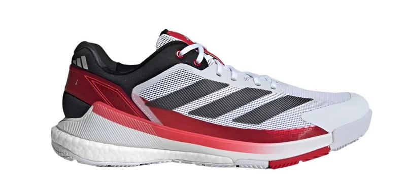 Adidas Crazyquick Boost Padel Shoes (Cloud White/Core Black/Lucid Red)