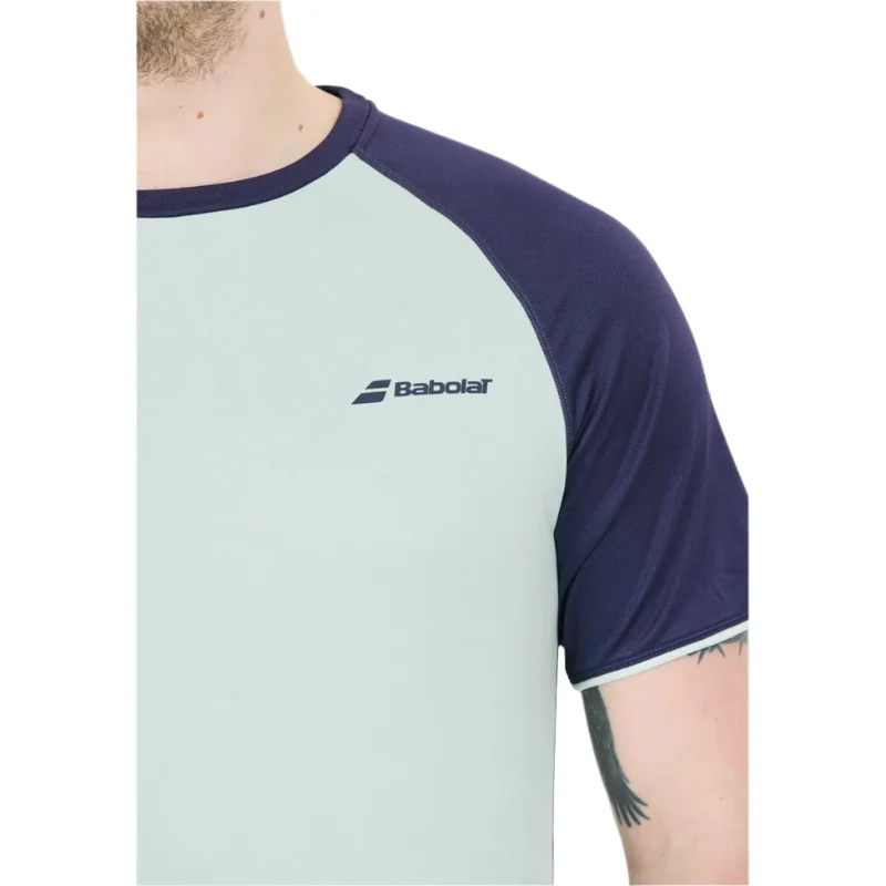 Babolat Crew Neck Tee Juan Lebron (Light Green/Navy)