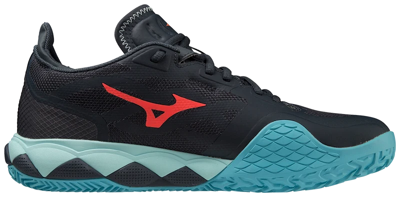Mizuno Wave Enforce Tour CC Padel Shoes (Collegiate Blue/Soleil/Tanager Turquoise)
