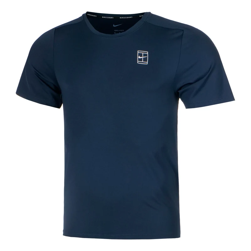 Court Dri-Fit Advantage T-Shirt Herren-Dunkelblau,Weiß