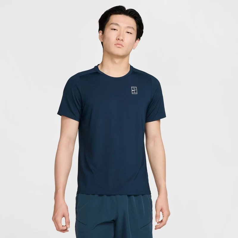 Court Dri-Fit Advantage T-Shirt Herren-Dunkelblau,Weiß