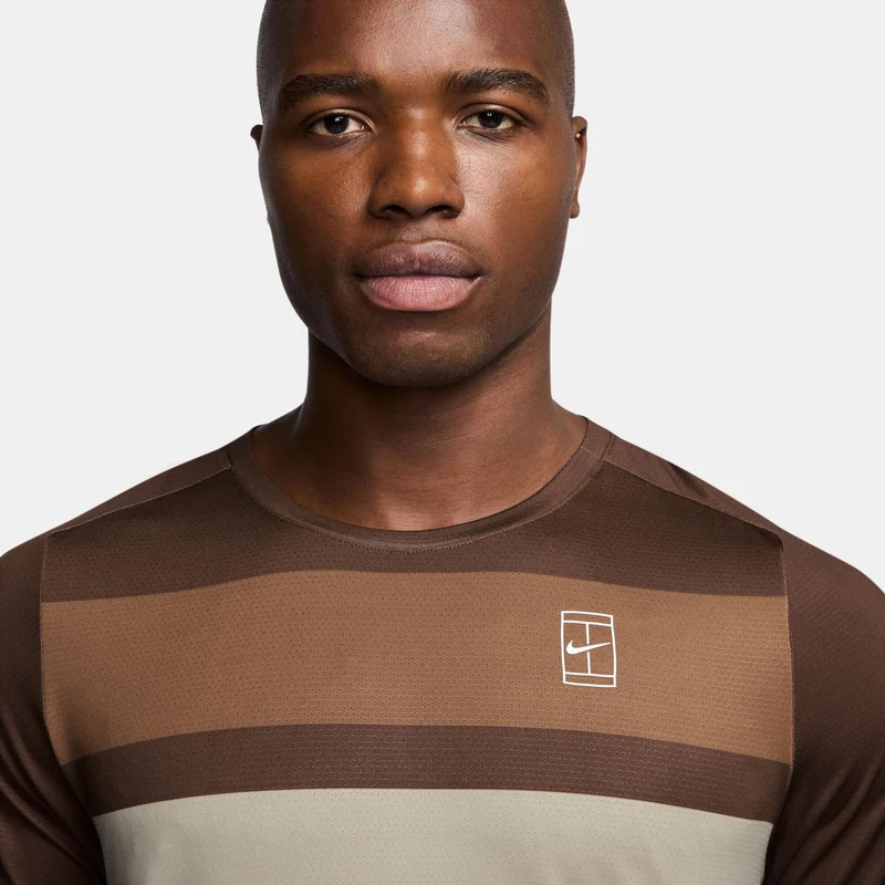 Court Dri-FIT Advantage Print T-Shirt Herren-Braun