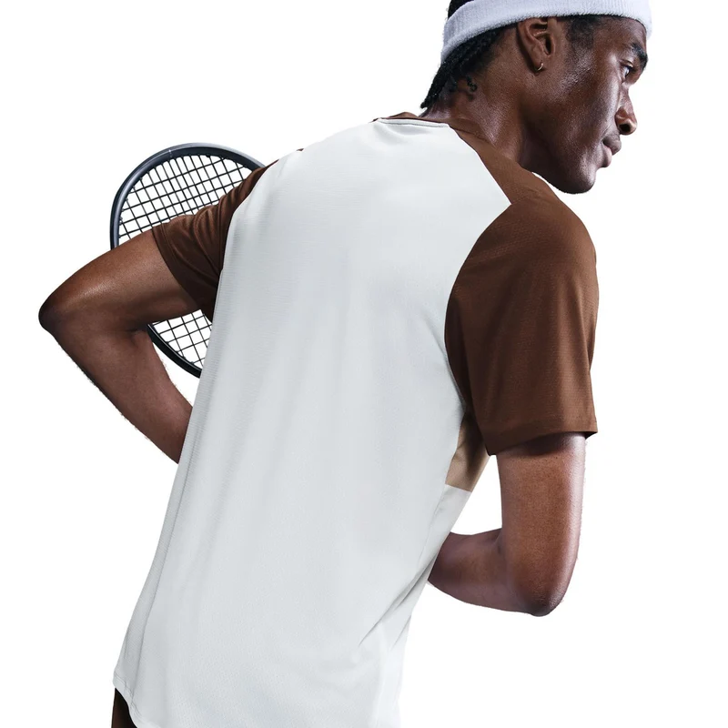 Court Dri-FIT Advantage Print T-Shirt Herren-Braun