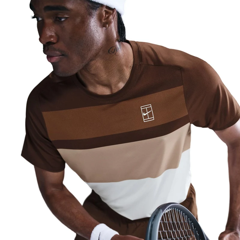 Court Dri-FIT Advantage Print T-Shirt Herren-Braun