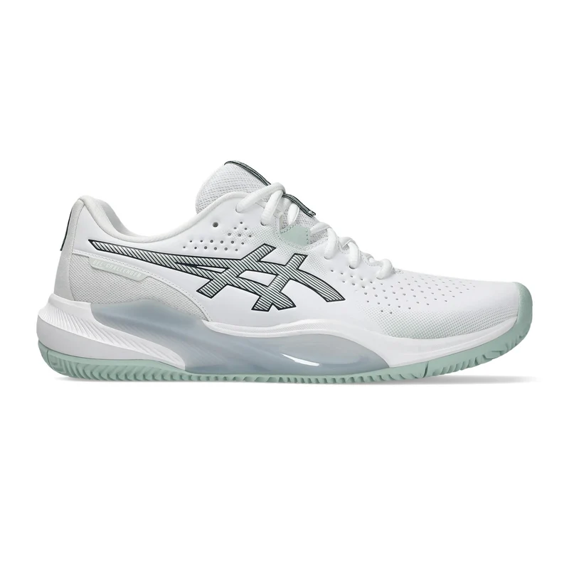 Gel-Challenger 15 Sandplatzschuh Herren - weiß, blaugrau
