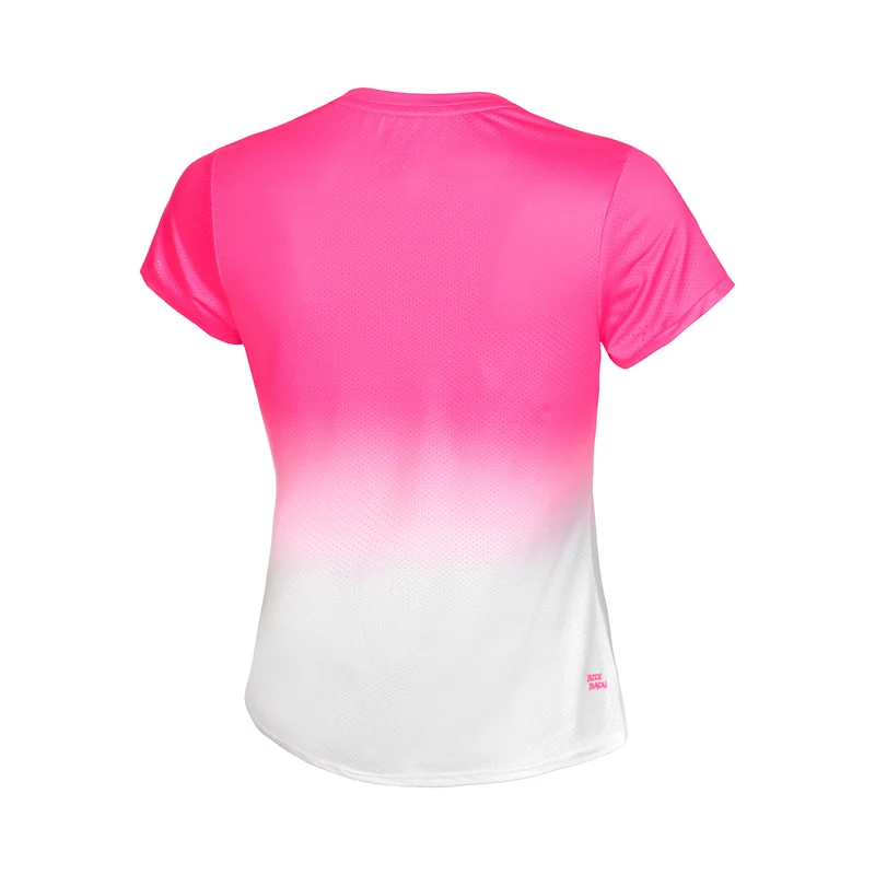 Crew Gradiant T-Shirt Mädchen-Pink,Weiß