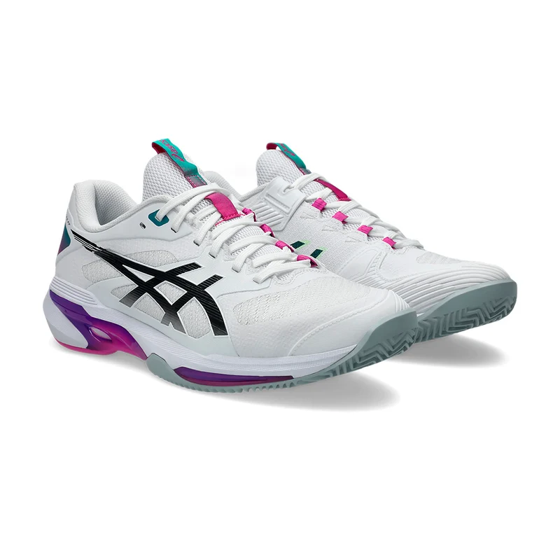ASICS SOLUTION SPEED FF 4 Clay White/Purple SS26 (Zapatillas)
