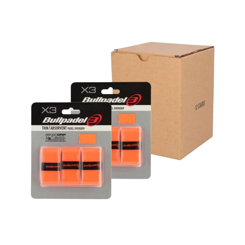 Bullpadel Overgrips GB1603 Orange (12 x 3 Stuks)
