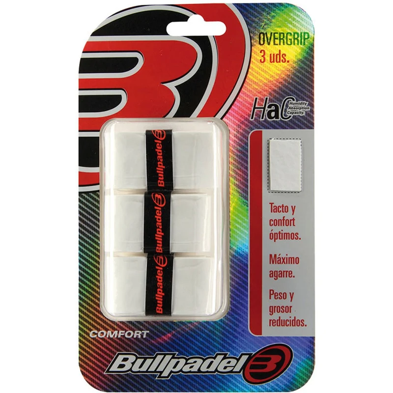 Bullpadel Overgrips Comfort White (3 stuks)