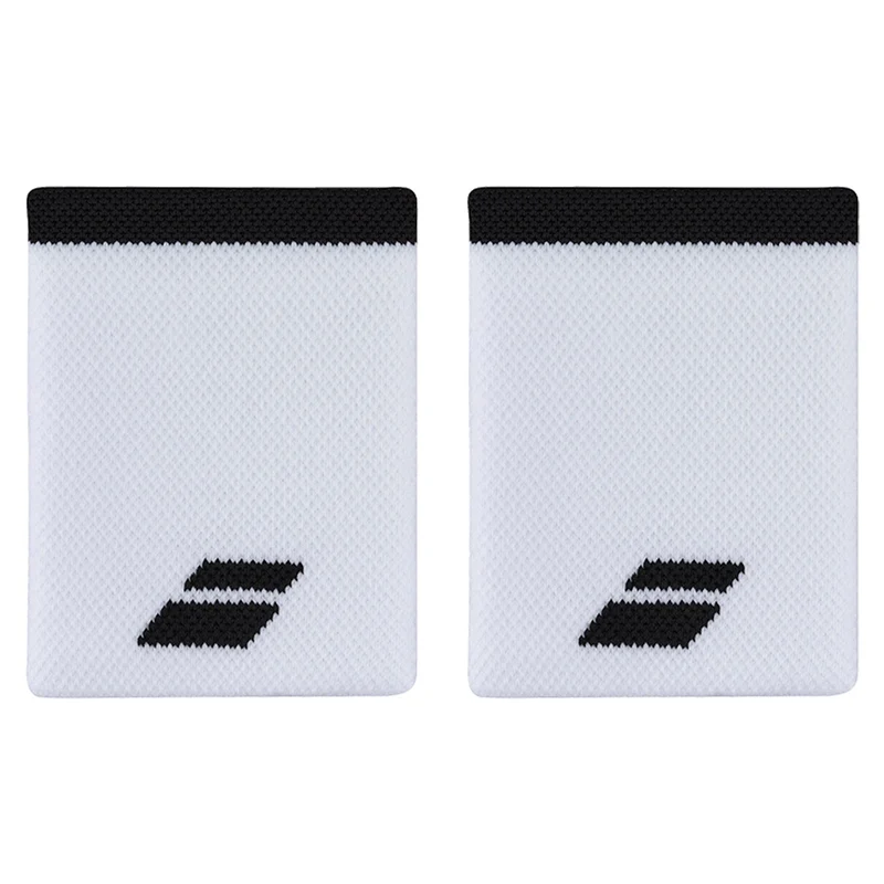Babolat Logo Jumbo Wristband White/Black