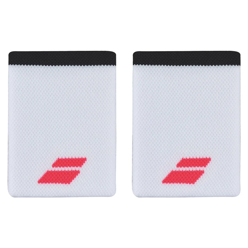 Babolat Logo Jumbo Wristband White/Red