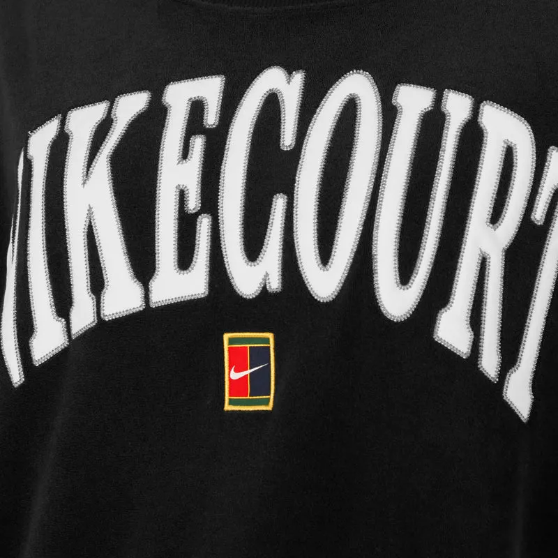 Court Heritage Fleece GFX Crew Sweatshirt Damen-Schwarz