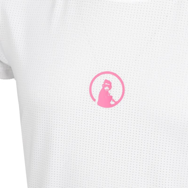 Retriever T-Shirt Mädchen - weiß, pink