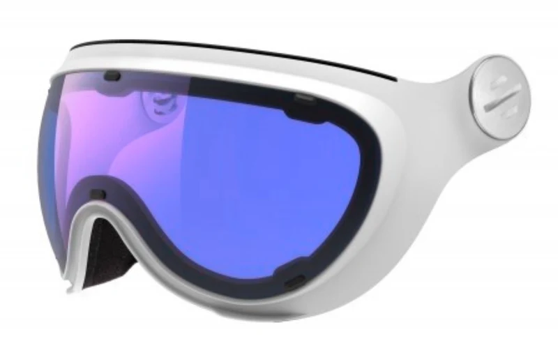 Slokker Skihelmvisier GR Polar Adaptive Wechselvisier für Skihelme white blue j18