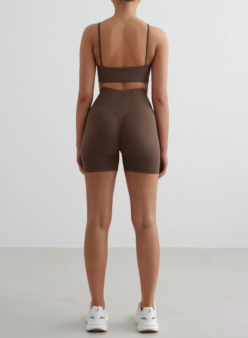 Macchiato Shape Seamless Hotpants & Strap Bra Set