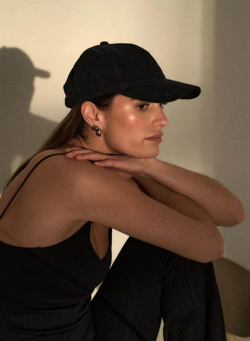 Black Small Logo Cap