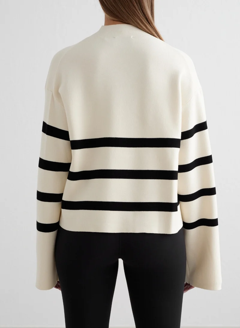 Almond White Perfect Knit Long Sleeve
