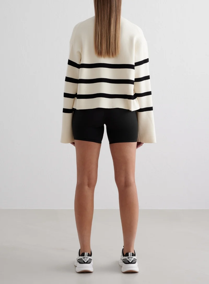 Almond White Perfect Knit Long Sleeve