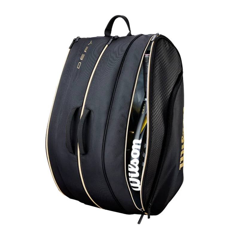 WILSON DEFY V1 Padel Bag Black/Gold 2026 (Paletero)