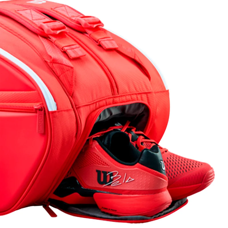WILSON SUPER TOUR Padel Bag Red 2026 (Paletero)