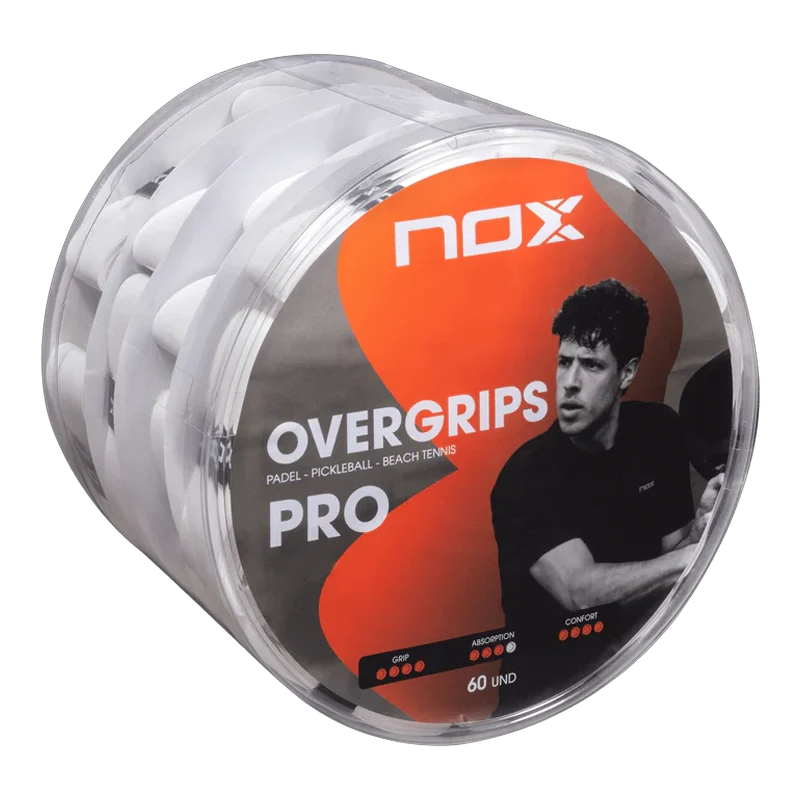 Tambor Overgrips Nox Blanco Lisos (x60)