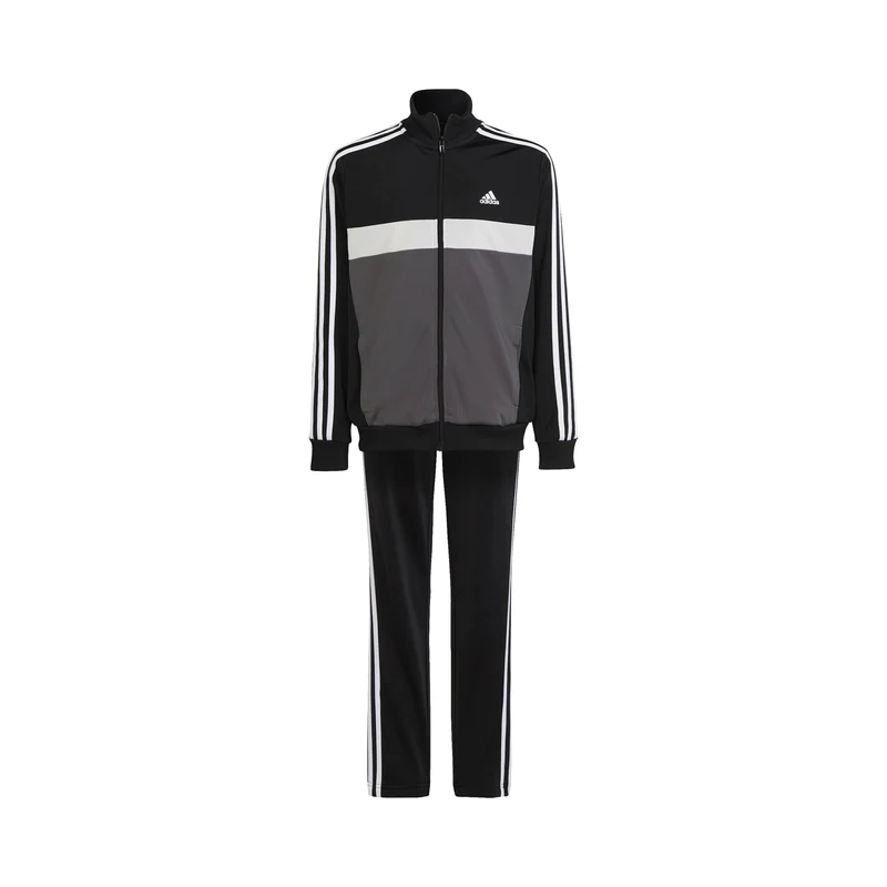 3Stripes Trainingsanzug Kinder - schwarz, grau