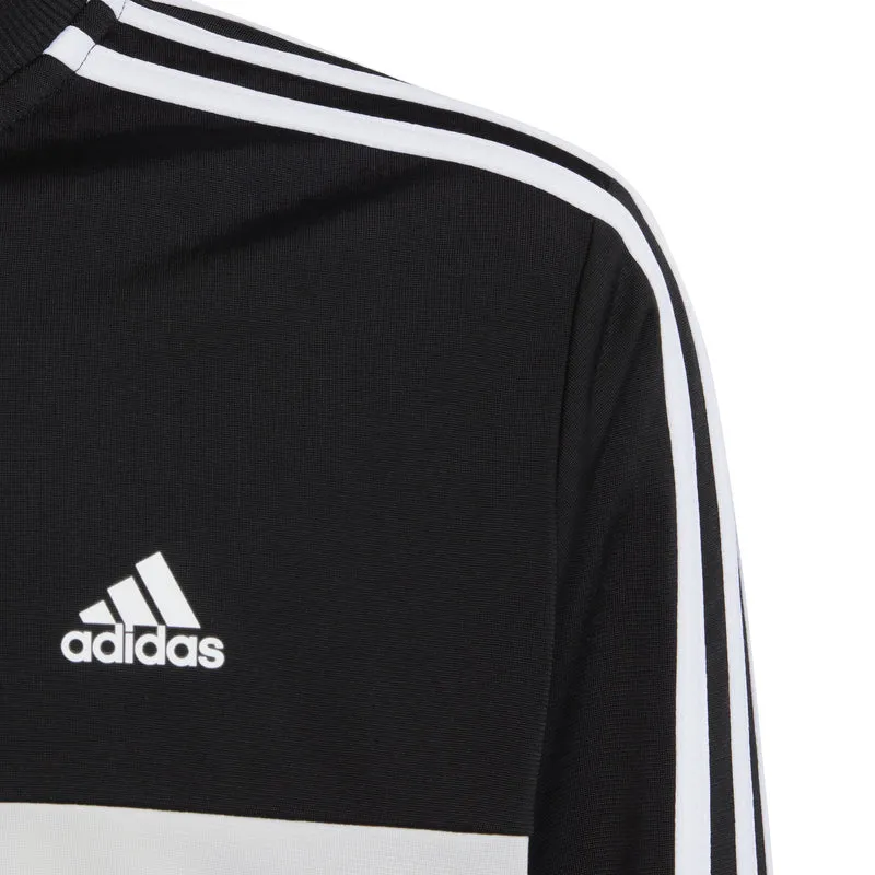 3Stripes Trainingsanzug Kinder - schwarz, grau