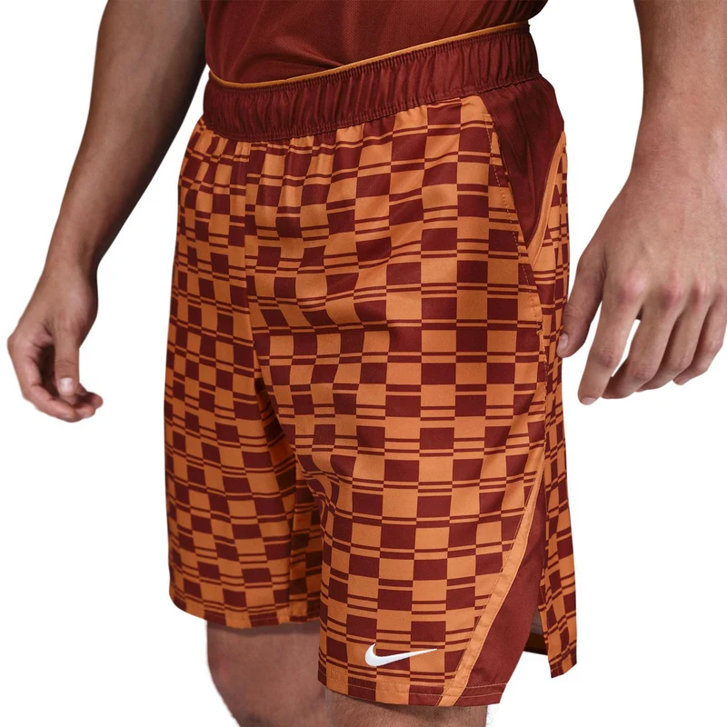 Court Dri-FIT Victory High Rise 9in All Over Print Shorts Herren-Orange,Braun