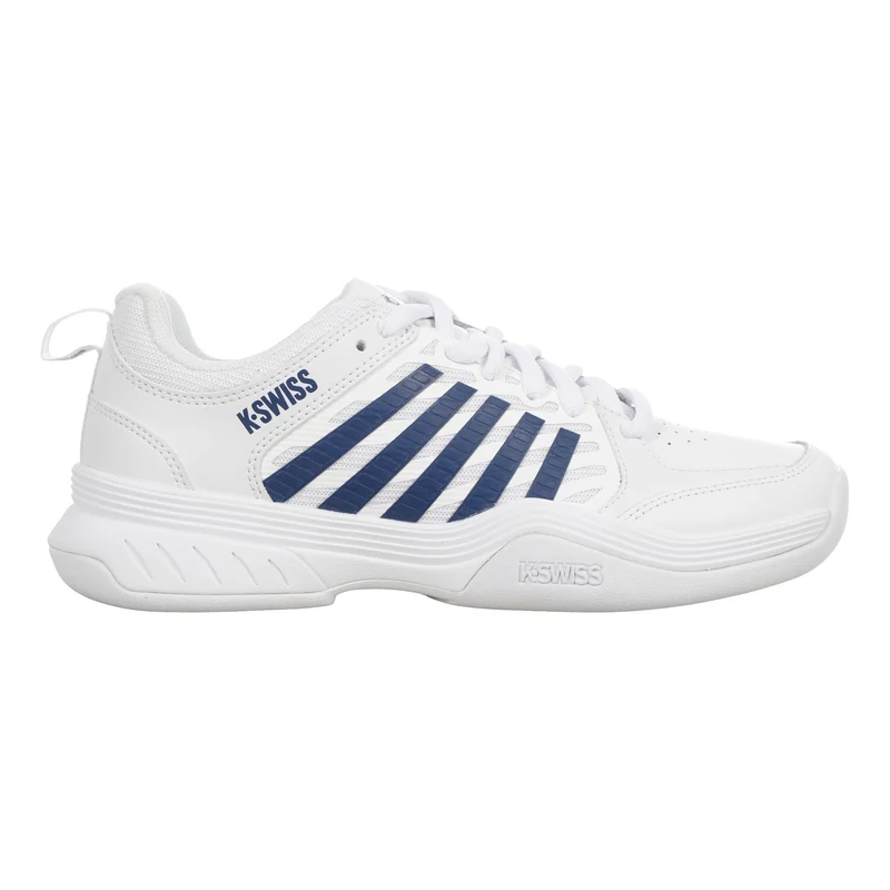Court Express 2 Teppichschuh Kinder - weiß, dunkelblau