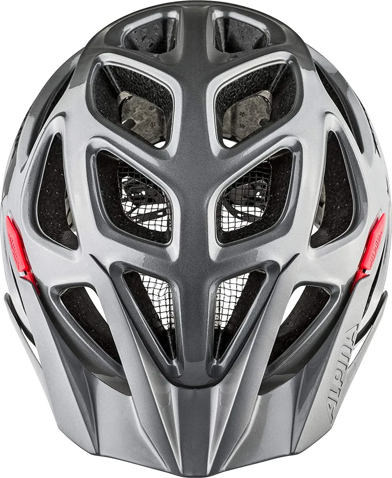 Alpina MYTHOS 3.0 Fahrradhelm dark silver black red gloss Unisex