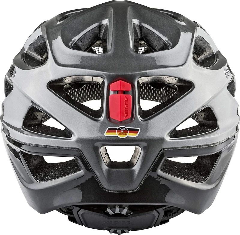 Alpina MYTHOS 3.0 Fahrradhelm dark silver black red gloss Unisex