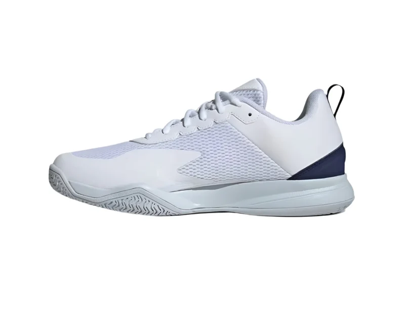 Adidas Courtflash Speed Padel Shoes (Cloud White/Dark Blue/Halo Blue)