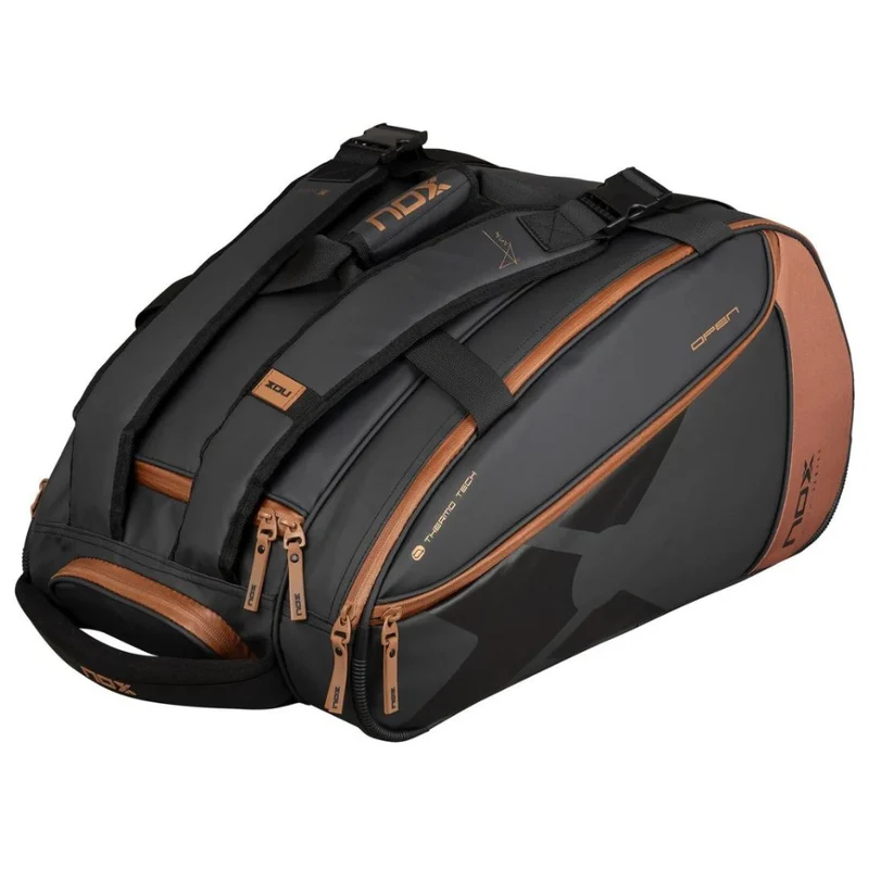 Nox Luxury Open Series Padel Bag (Black/Brown)