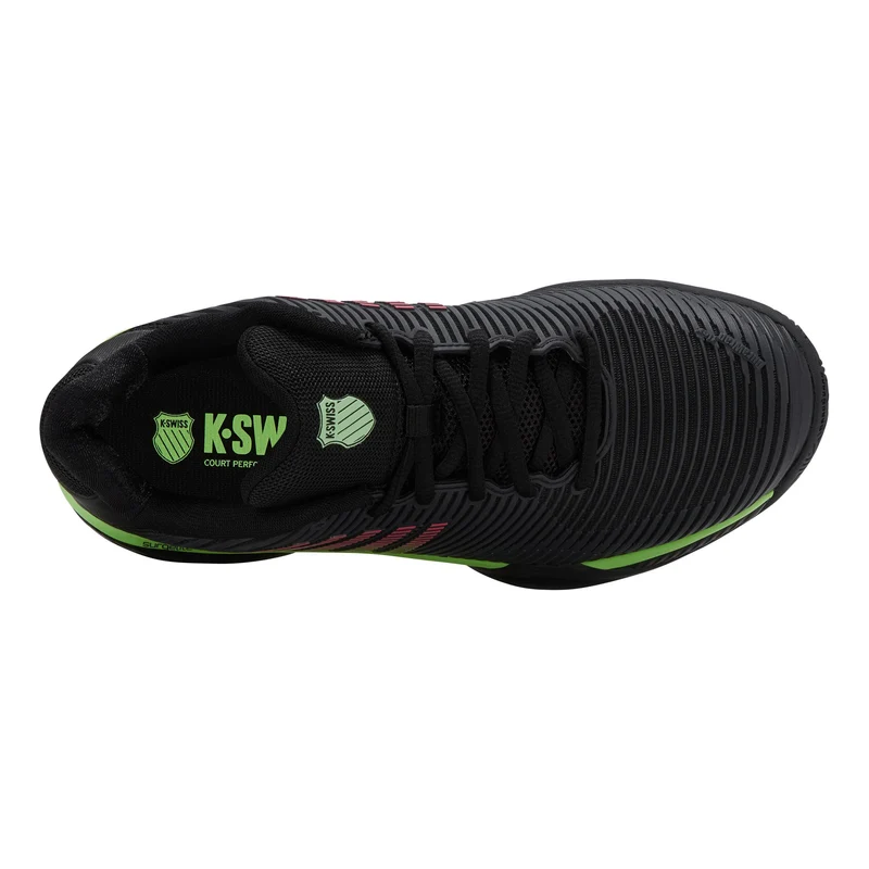 Hypercourt Express 2 Allcourtschuh Herren-Schwarz,Neongrün