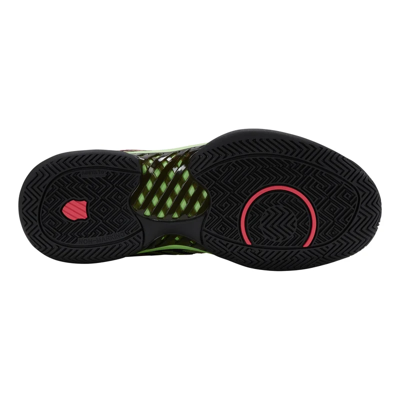 Hypercourt Express 2 Allcourtschuh Herren-Schwarz,Neongrün