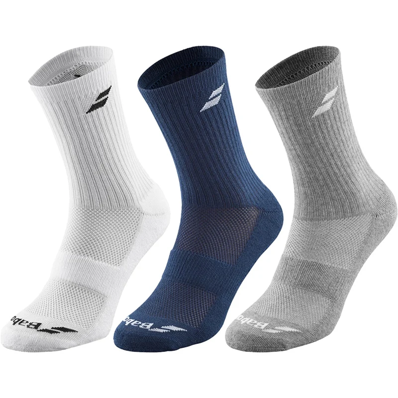 Babolat Socks 3 Pairs Pack Junior White/Blue/Grey