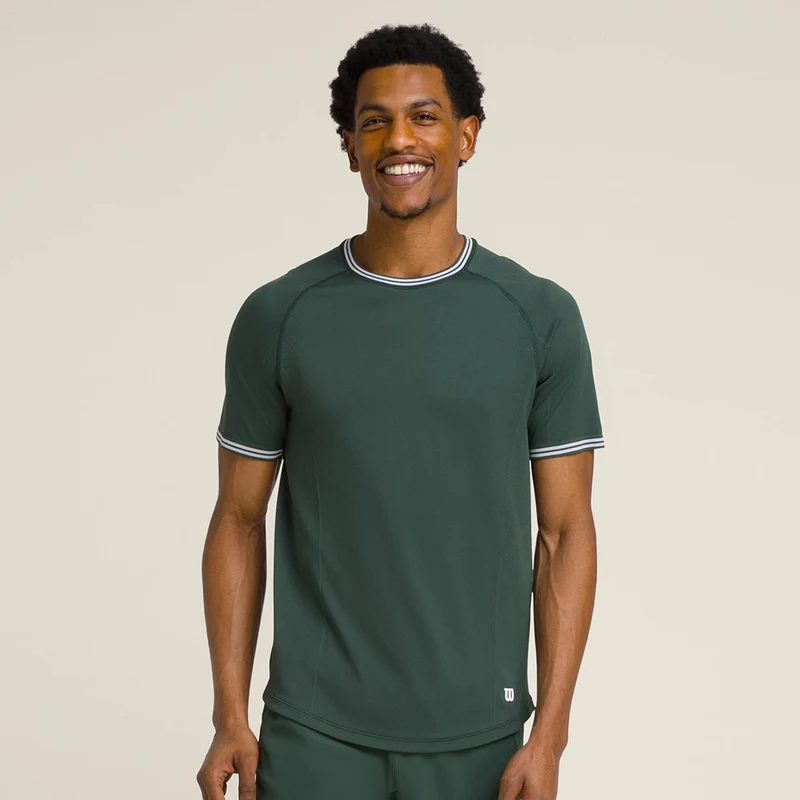 Court Performance Crew T-Shirt Herren-Dunkelgrün