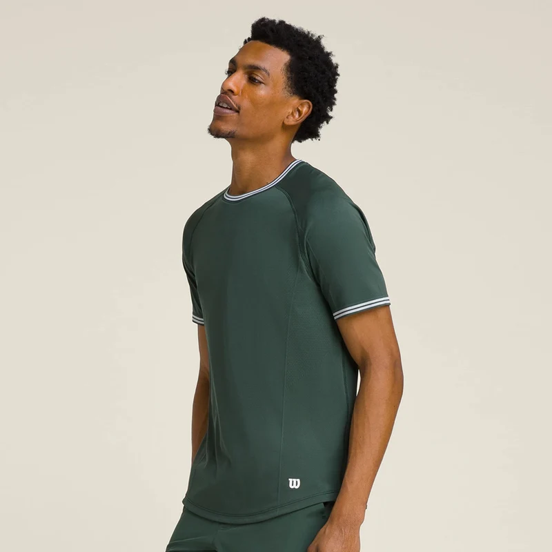 Court Performance Crew T-Shirt Herren-Dunkelgrün