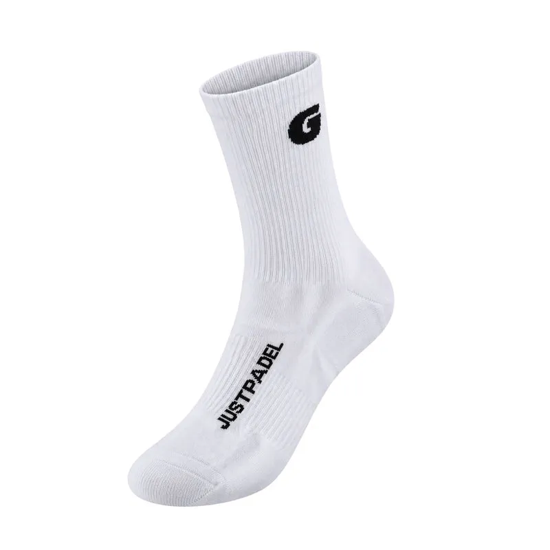 Justpadel X GARRINCHA Basic Crew Padel Sock White (2 Pack)