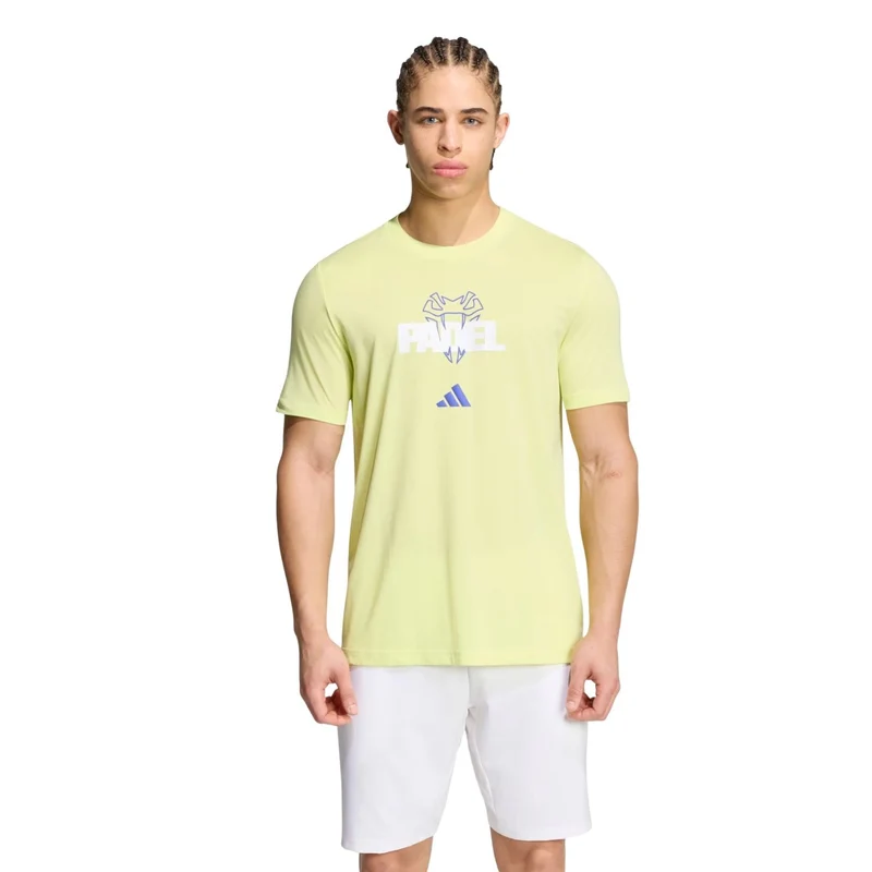 Adidas Padel Graphic Tee Semi Frozen Lemon