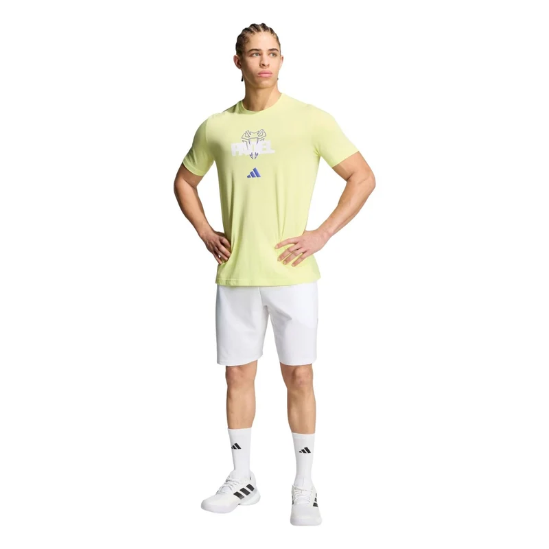 Adidas Padel Graphic Tee Semi Frozen Lemon