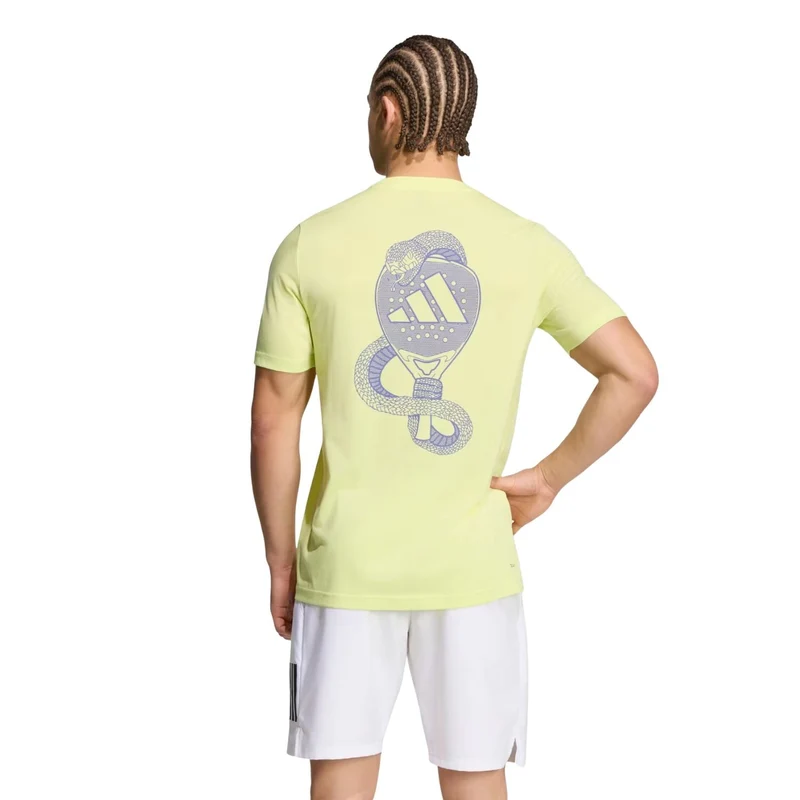 Adidas Padel Graphic Tee Semi Frozen Lemon