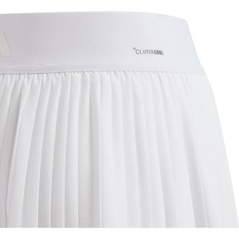 Adidas Girls Club Pleated Skirt White