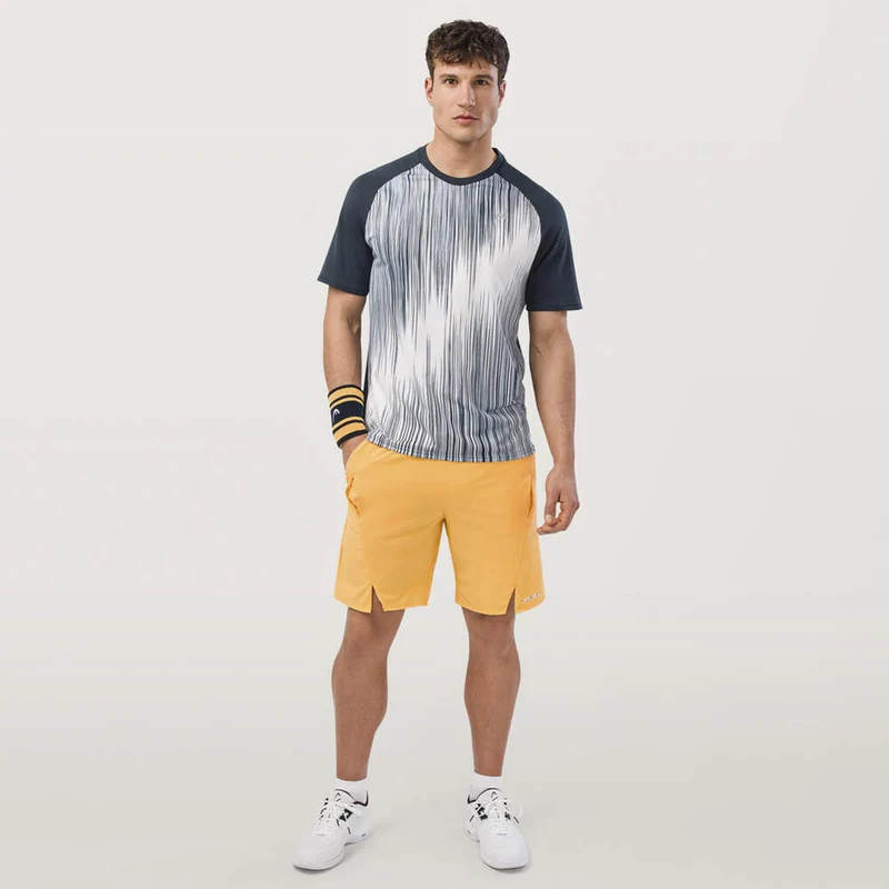 Performance T-Shirt Herren - dunkelblau, weiß