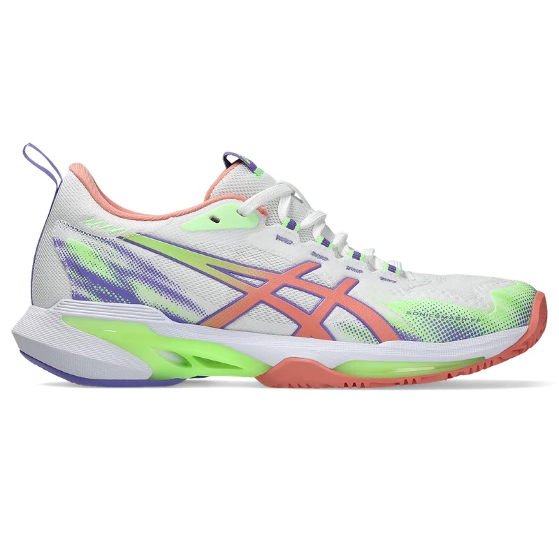 Asics Padelschoen Sonicsmash FF Dames Wit Paars Oranje