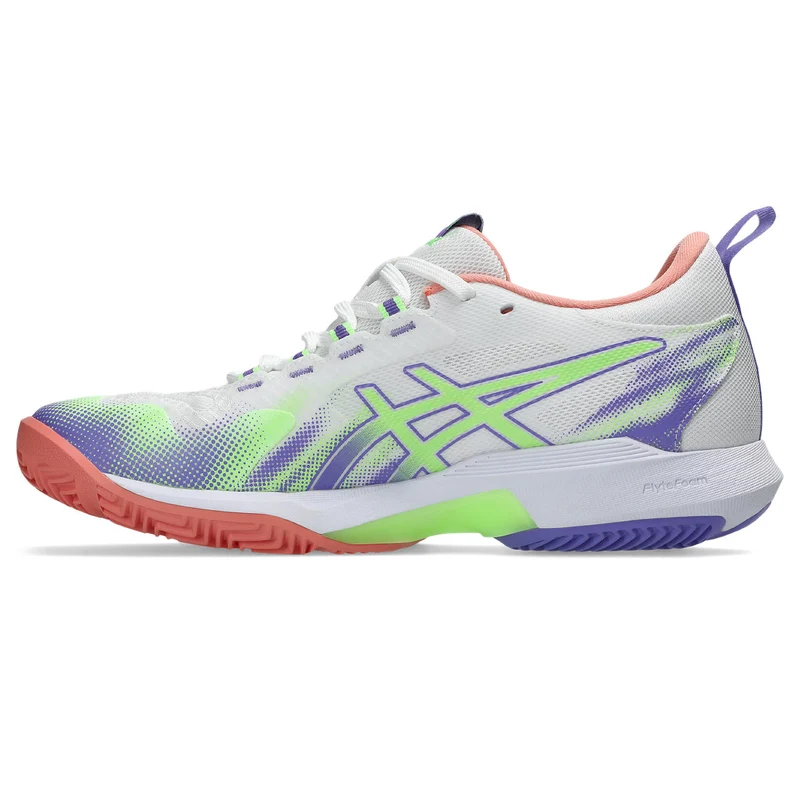 Asics Padelschoen Sonicsmash FF Dames Wit Paars Oranje